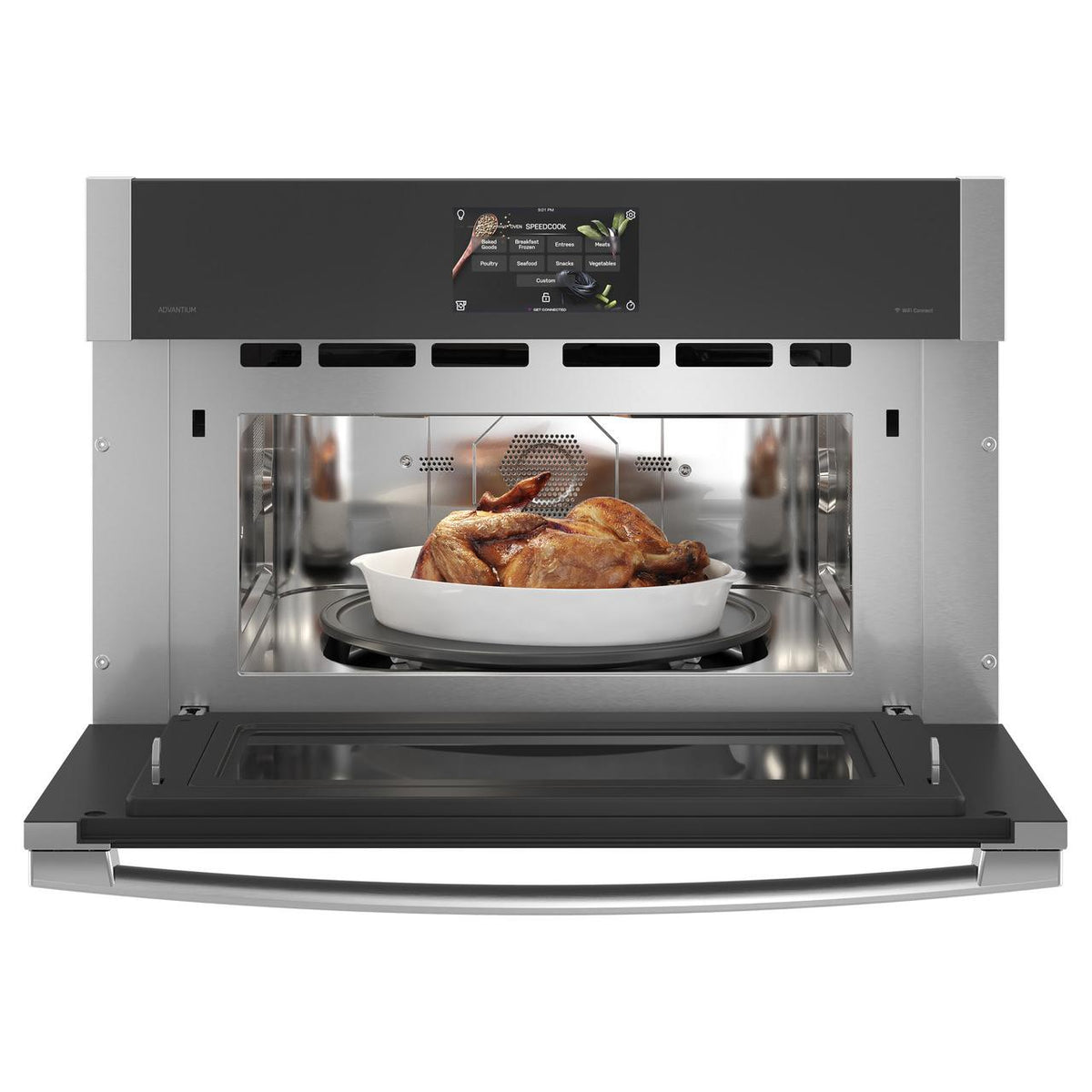  GE Profile 30" Single Wall Oven with 240V Advantium® Technology PSB9240SVSS IMAGE 2