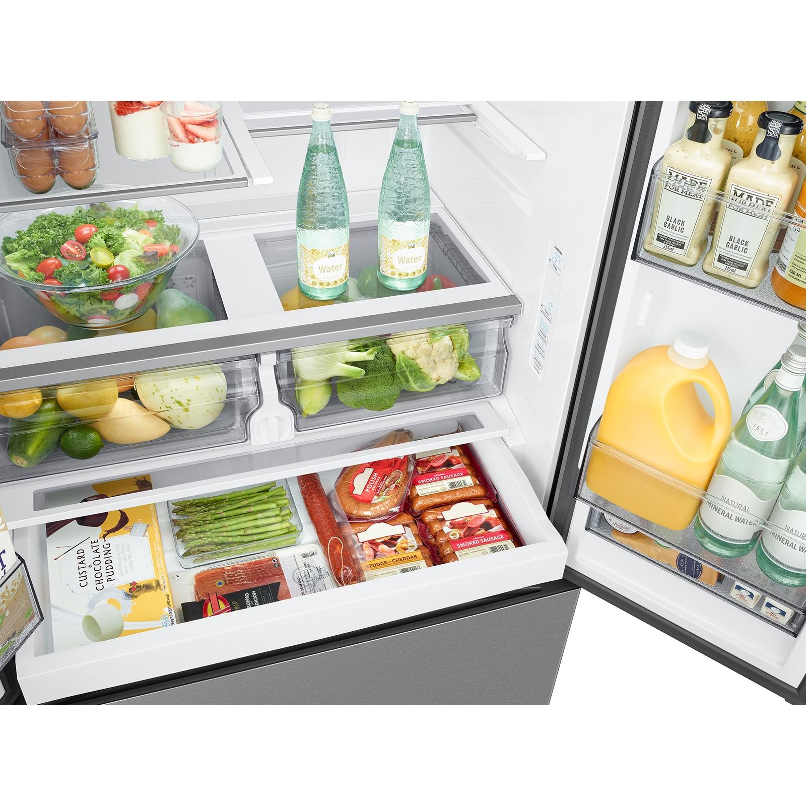  Samsung 26 cu. ft.  French Door Refrigerator with External Water and Ice Dispenser RF27CG5B10SR/AA IMAGE 4