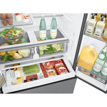  Samsung 26 cu. ft.  French Door Refrigerator with External Water and Ice Dispenser RF27CG5B10SR/AA IMAGE 4