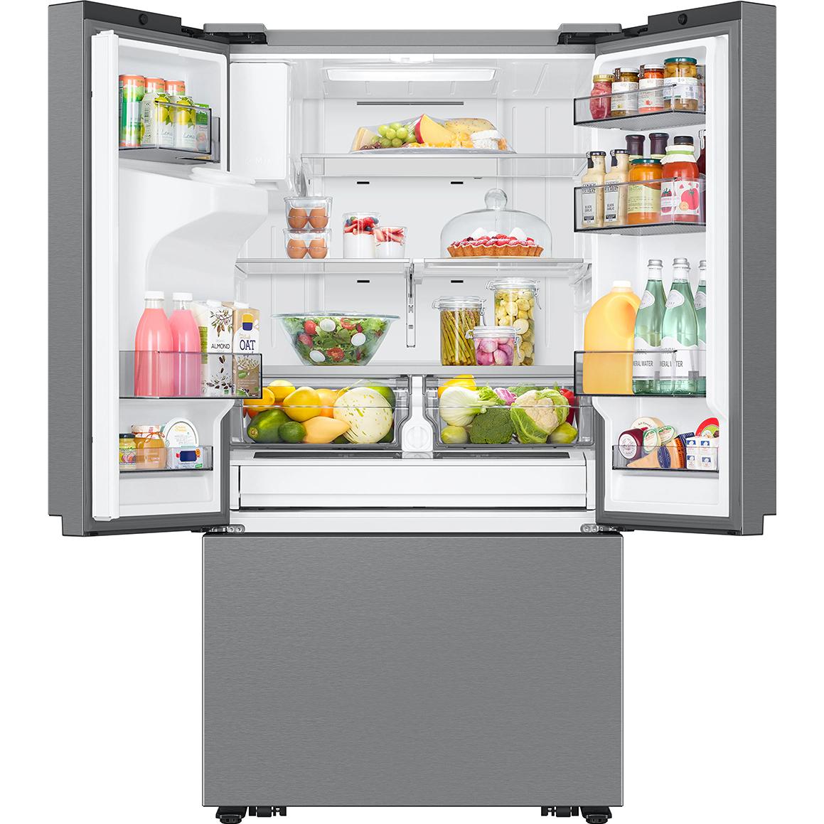  Samsung 31 cu. ft. French Door Refrigerator with External Water and Ice Dispenser RF32CG5B10SRAA IMAGE 3