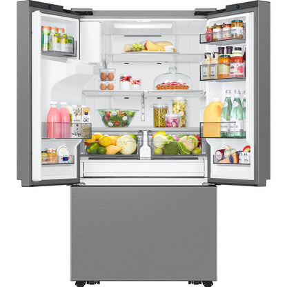  Samsung 31 cu. ft. French Door Refrigerator with External Water and Ice Dispenser RF32CG5B10SRAA IMAGE 3
