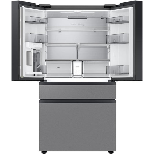  Samsung Bespoke 23 cu. ft. Counter Depth 4-Door French Door Refrigerator with Inner Beverage Center™ RF70F23DER/AA IMAGE 2