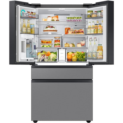  Samsung Bespoke 23 cu. ft. Counter Depth 4-Door French Door Refrigerator with Inner Beverage Center™ RF70F23DER/AA IMAGE 3