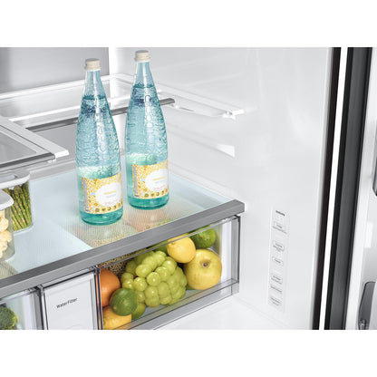  Samsung Bespoke 23 cu. ft. Counter Depth 4-Door French Door Refrigerator with Inner Beverage Center™ RF70F23DER/AA IMAGE 5