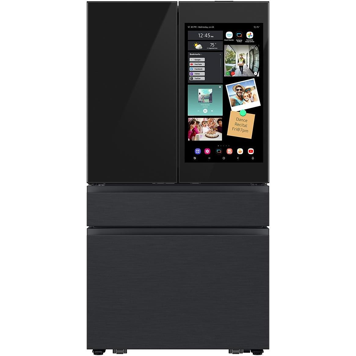  Samsung 36-inch, 23 cu. ft. French 4-Door Refrigerator with AI Family Hub™ RF90F23AECEAA IMAGE 1