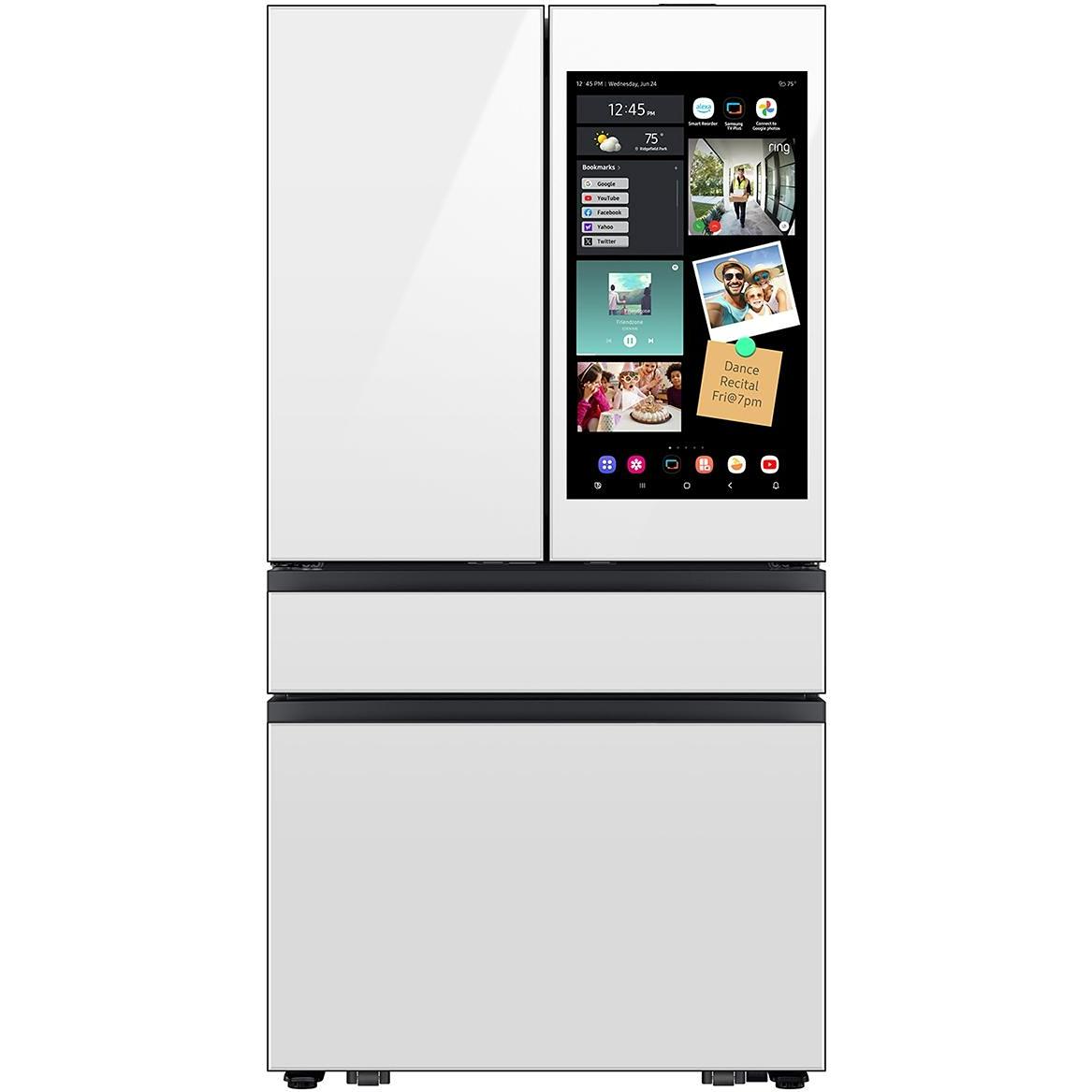  Samsung 23 cu. ft. 4-Door French Door Refrigerator with AI Family Hub™ RF90F23AEW/AA IMAGE 1