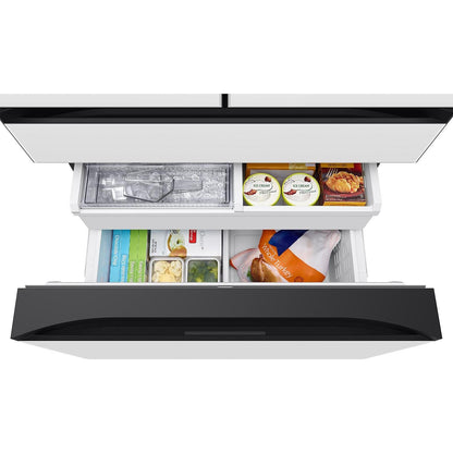  Samsung 23 cu. ft. 4-Door French Door Refrigerator with AI Family Hub™ RF90F23AEW/AA IMAGE 5