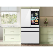  Samsung 36-inch, 23 cu. ft. French 4-Door Refrigerator with AI Family Hub™ RF90F23AEW/AA IMAGE 8