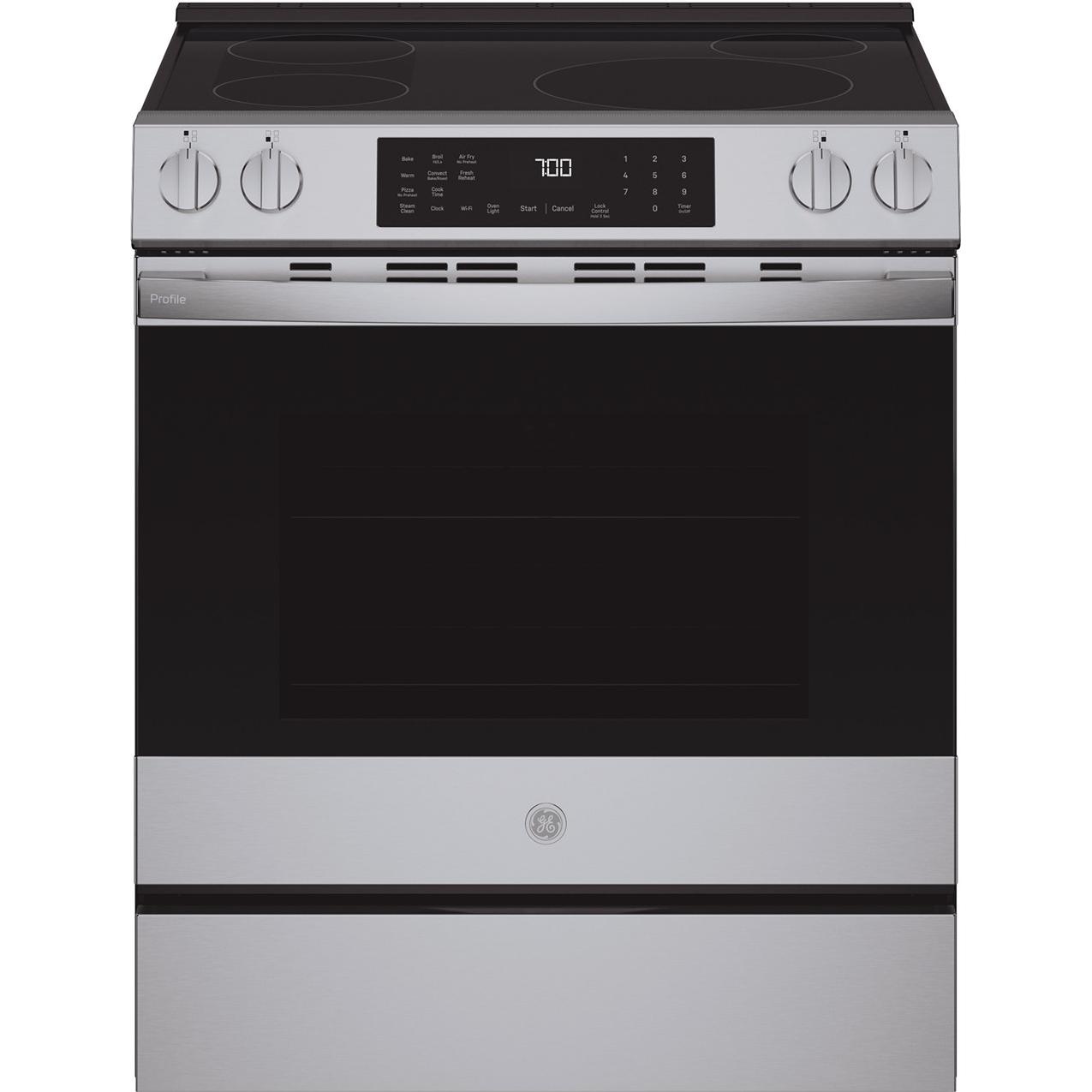 GE Profile 30-inch Slide-in Induction Range with Convection Technology PHS700AYFS IMAGE 1