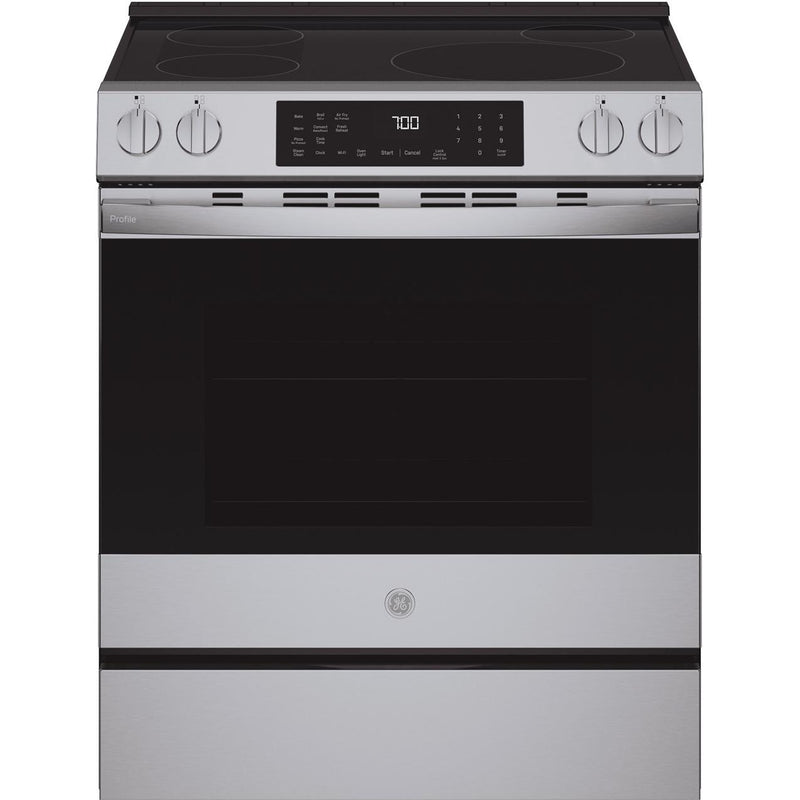 GE Profile 30-inch Slide-in Induction Range with Convection Technology PHS700AYFS