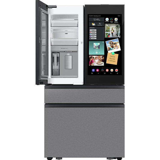  Samsung 23 cu. ft. 4-Door French Door Refrigerator with AI Family Hub™ RF90F23AECR/AA IMAGE 2