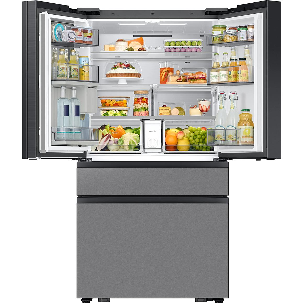  Samsung 23 cu. ft. 4-Door French Door Refrigerator with AI Family Hub™ RF90F23AECR/AA IMAGE 4