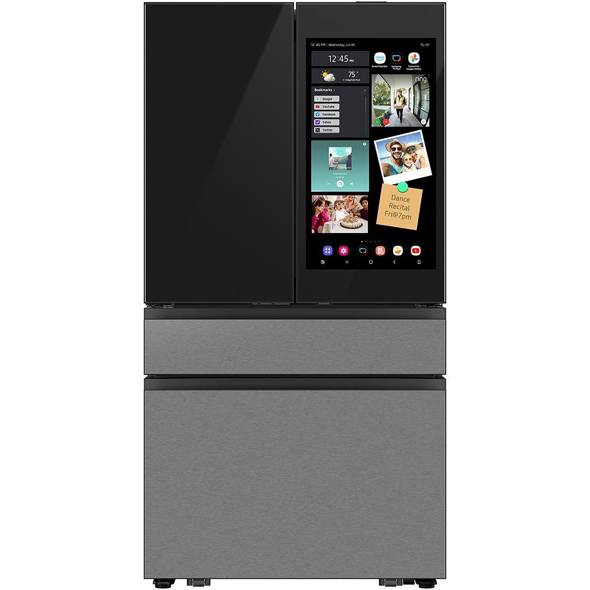  Samsung 36-inch, 29 cu. ft. 4-Door French Door Refrigerator with AI Family Hub™ RF90F29AECR/AA IMAGE 1
