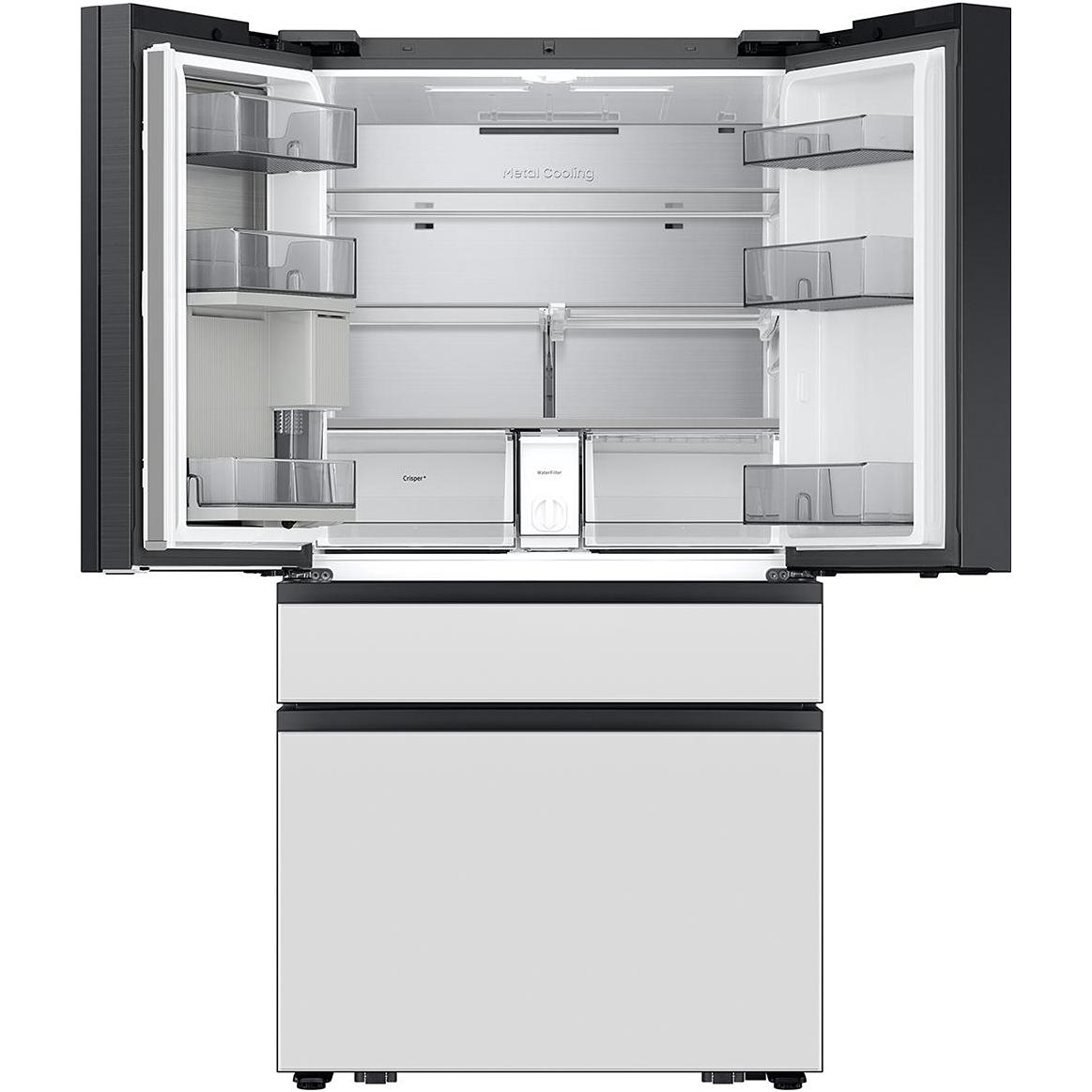  Samsung 29 cu. ft. 4-Door French Door Refrigerator with AI Family Hub™ RF90F29AEW/AA IMAGE 3