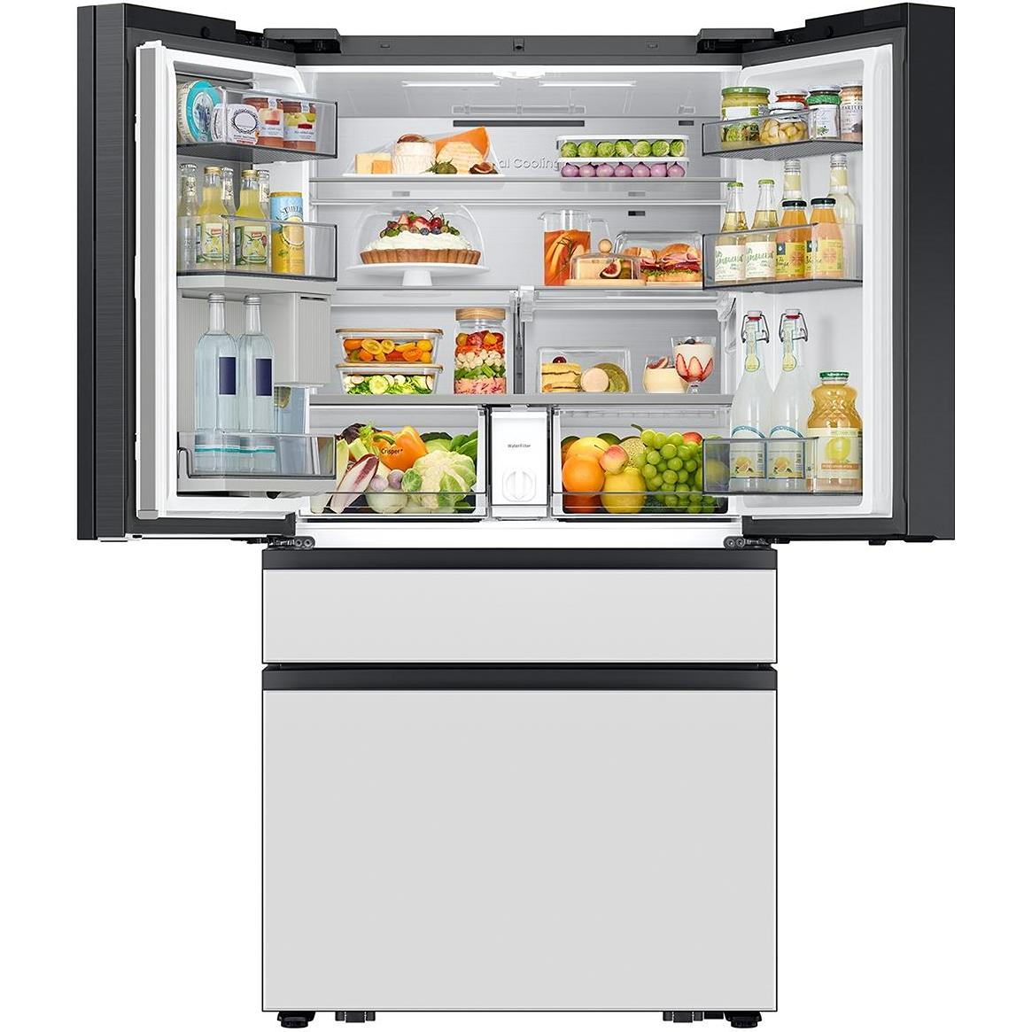  Samsung 29 cu. ft. 4-Door French Door Refrigerator with AI Family Hub™ RF90F29AEW/AA IMAGE 4