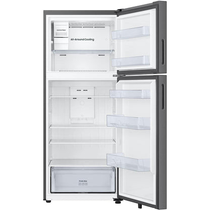  Samsung 18 cu. ft. Top Freezer Refrigerator with Ice Maker RT70F18LASR/AA IMAGE 2