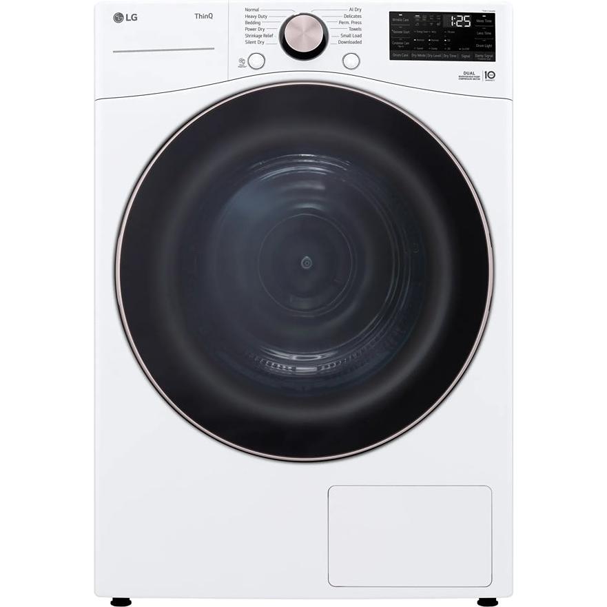  LG 7.8 cu.ft. Electric Dryer with Dual Inverter HeatPump™ Technology DLHC4002W IMAGE 1