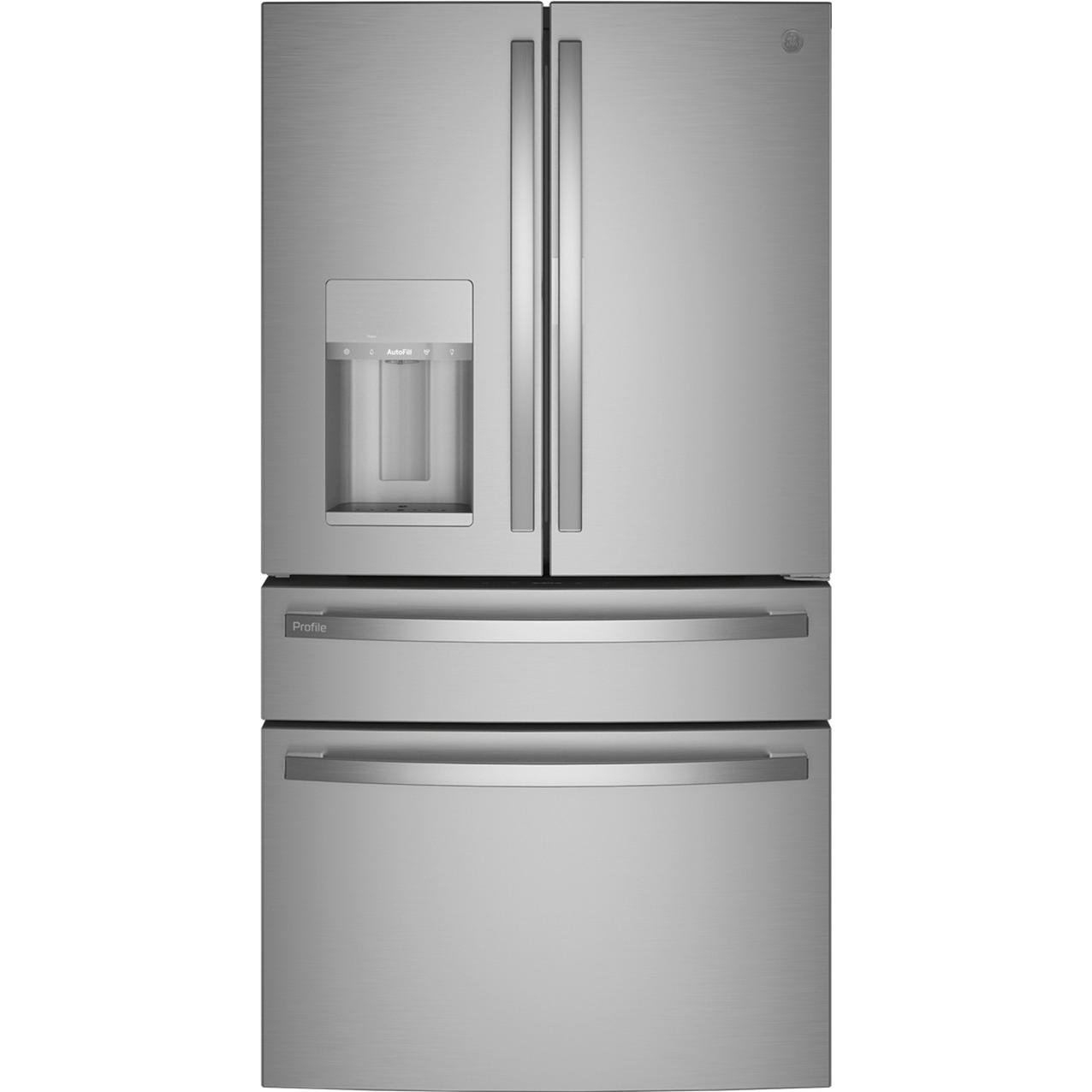  GE Profile 36-inch, 22.4 cu. ft. Counter-Depth French 4-Door Refrigerator with Wi-Fi PXD22BYPFS IMAGE 1