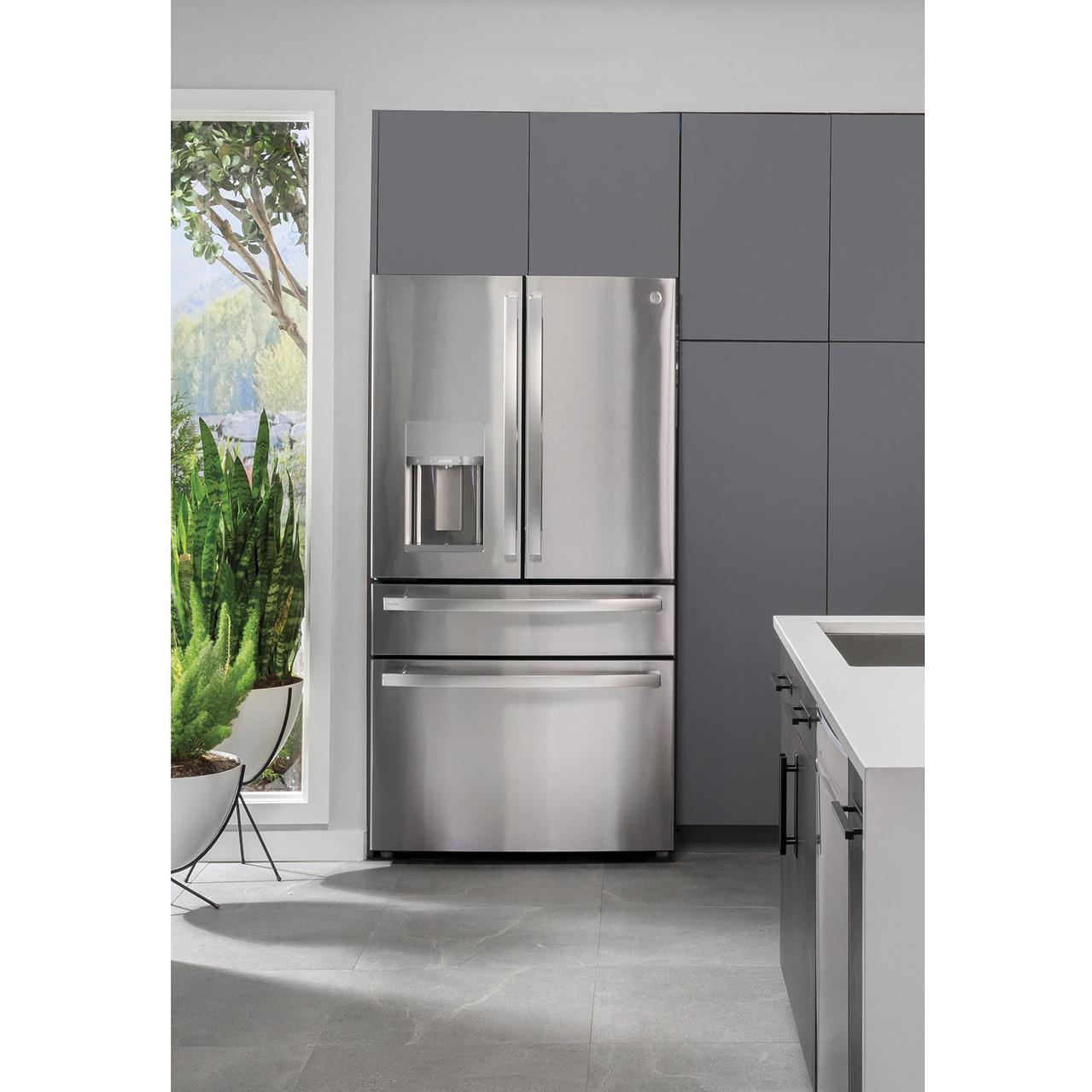 GE Profile 36-inch, 22.4 cu. ft. Counter-Depth French 4-Door Refrigerator with Wi-Fi PXD22BYPFS IMAGE 19