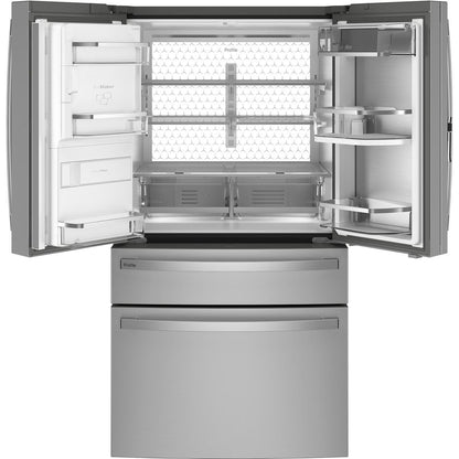 GE Profile 36-inch, 22.4 cu. ft. Counter-Depth French 4-Door Refrigerator with Wi-Fi PXD22BYPFS IMAGE 3