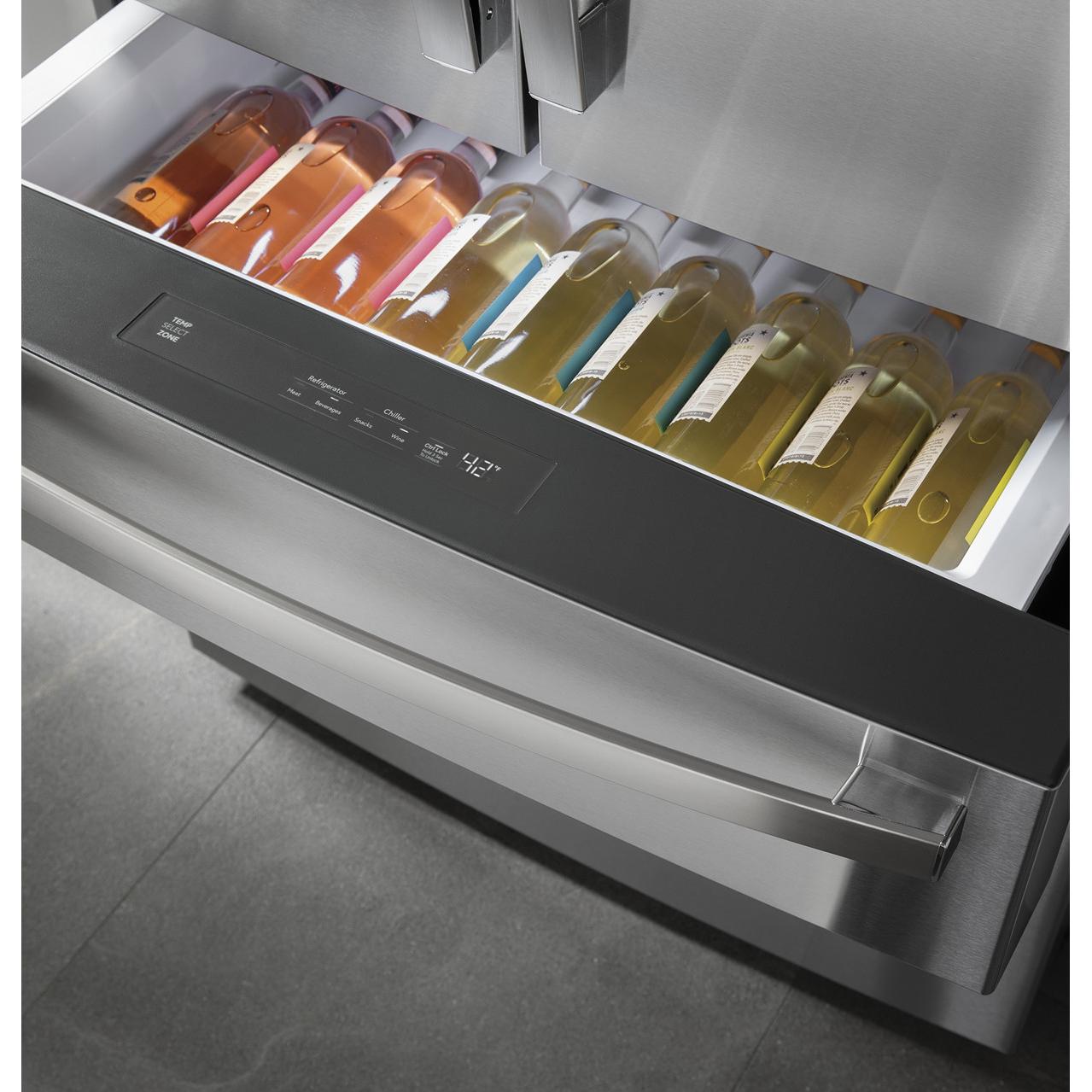 GE Profile 36-inch, 22.4 cu. ft. Counter-Depth French 4-Door Refrigerator with Wi-Fi PXD22BYPFS IMAGE 9