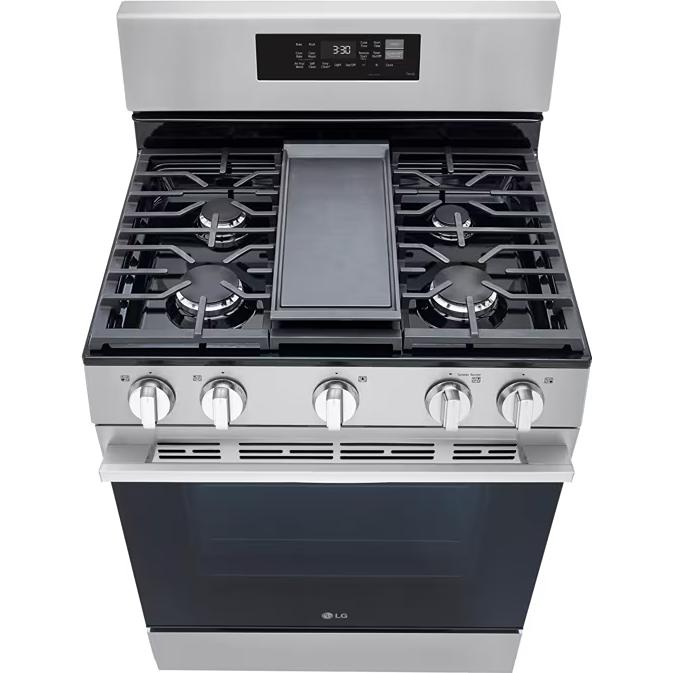  LG 30-inch Smart Gas Range with Air Fry LRGN6323Y IMAGE 2