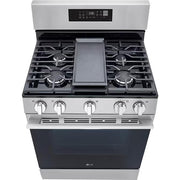  LG 30-inch Smart Gas Range with Air Fry LRGN6323Y IMAGE 2