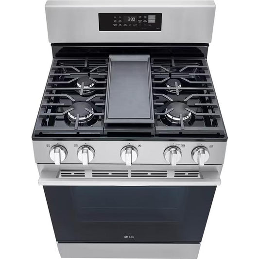  LG 30-inch Smart Gas Range with Air Fry LRGN6323Y IMAGE 2
