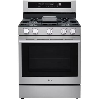  LG 30-inch Smart Gas Range with Air Fry LRGN6325X IMAGE 1