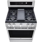  LG 30-inch Smart Gas Range with Air Fry LRGN6325X IMAGE 2