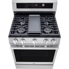  LG 30-inch Smart Gas Range with Air Fry LRGN6325X IMAGE 2