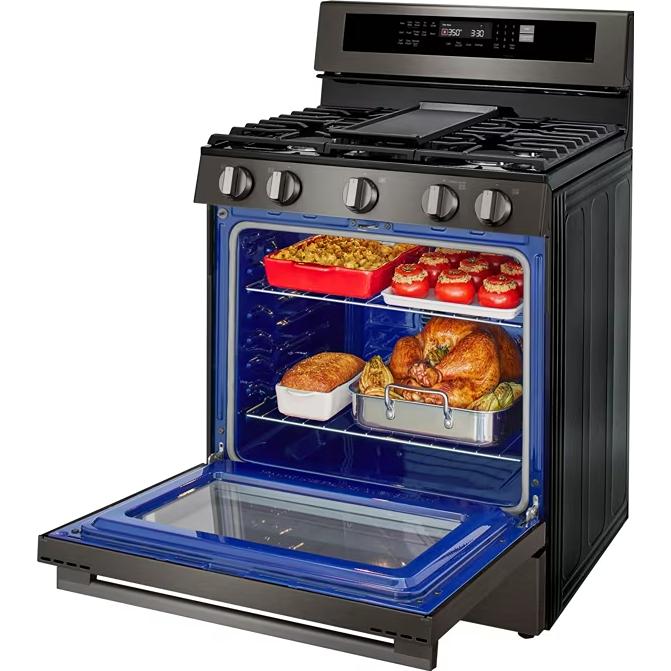  LG 30-inch Smart Gas Range with Air Fry LRGN6325Z IMAGE 5