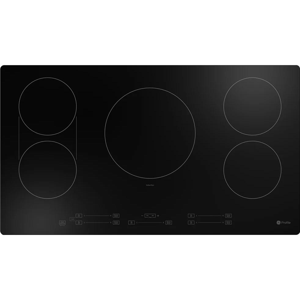  GE Profile 36" Built-In Touch Control Induction Cooktop PHP6036DWBB IMAGE 1