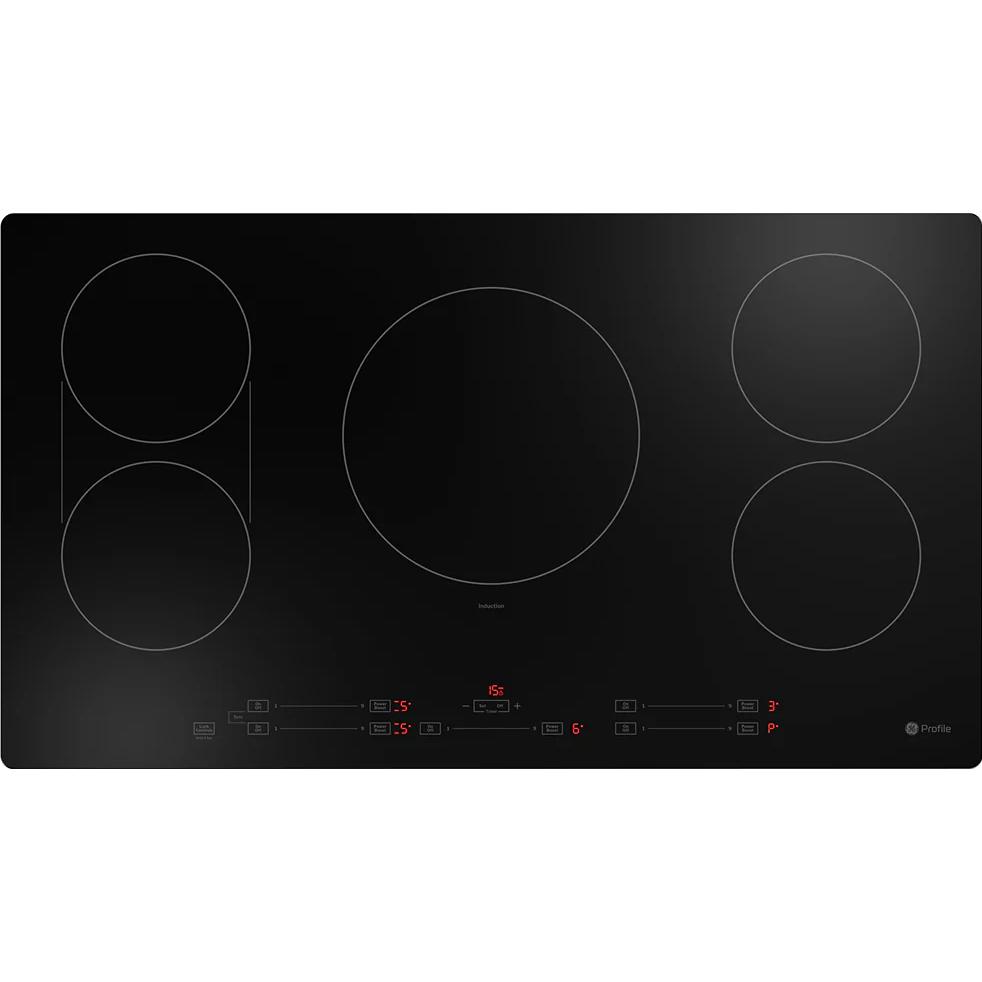 GE Profile 36" Built-In Touch Control Induction Cooktop PHP6036DWBB IMAGE 2
