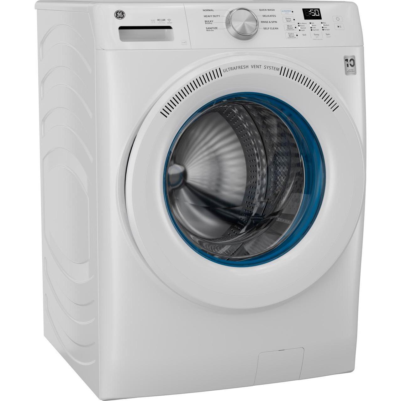  GE 4.6 cu. ft. Capacity Smart Front Load Washer with UltraFresh Vent System with OdorBlock™ GFW350SSYWW IMAGE 4