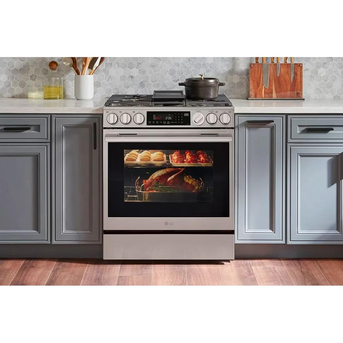  LG 30-inch Slide-In Gas Range with Air Fry LSGL6337X IMAGE 15