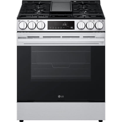  LG 5.8 cu.ft. Smart Gas Single Oven Slide-in Range with Air Fry LSGL5833X IMAGE 1