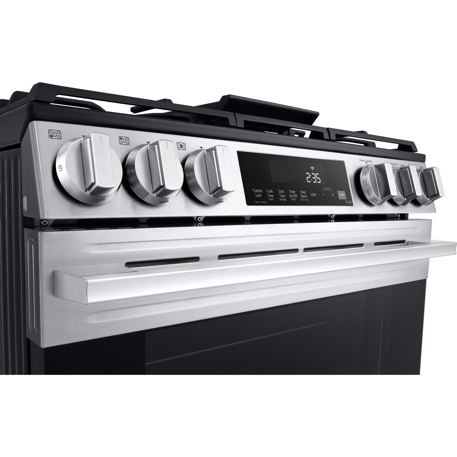 LG 5.8 cu.ft. Smart Gas Single Oven Slide-in Range with Air Fry LSGL5833X IMAGE 12