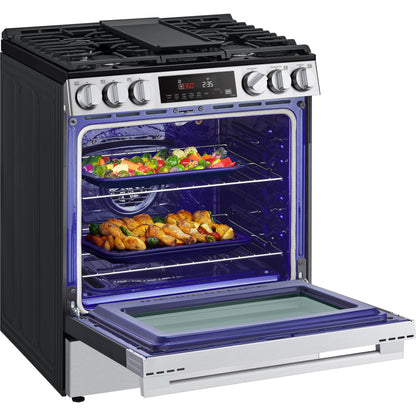  LG 5.8 cu.ft. Smart Gas Single Oven Slide-in Range with Air Fry LSGL5833X IMAGE 14