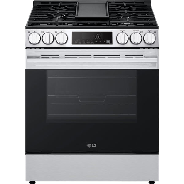 LG 5.8 cu.ft. Smart Gas Single Oven Slide-in Range with Air Fry LSGL5833X