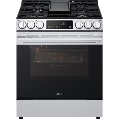  LG 5.8 cu.ft. Smart Gas Single Oven Slide-in Range with Air Fry LSGL5833X IMAGE 2