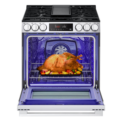  LG 5.8 cu.ft. Smart Gas Single Oven Slide-in Range with Air Fry LSGL5833X IMAGE 5