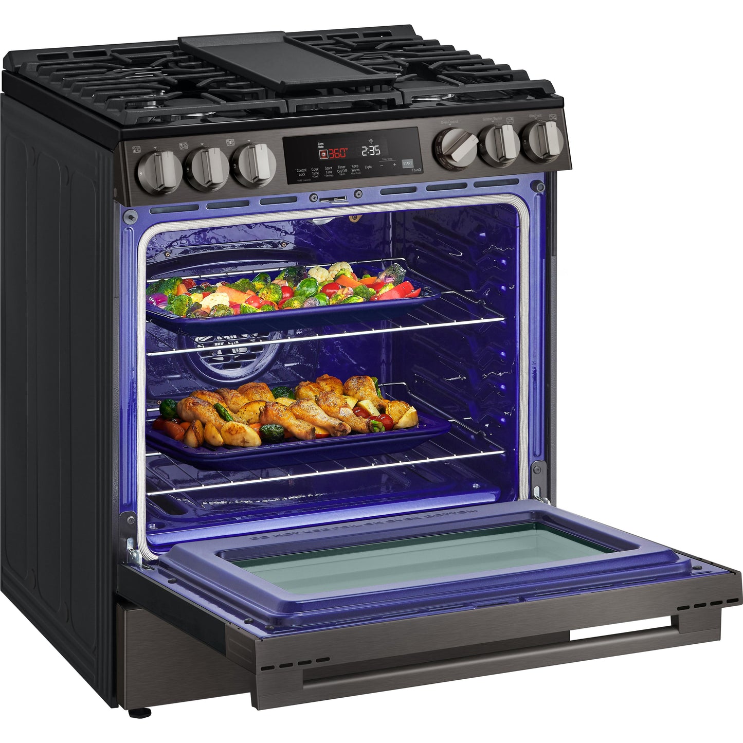  LG 5.8 cu.ft. Smart Gas Single Oven Slide-in Range with Air Fry LSGL5833Z IMAGE 14