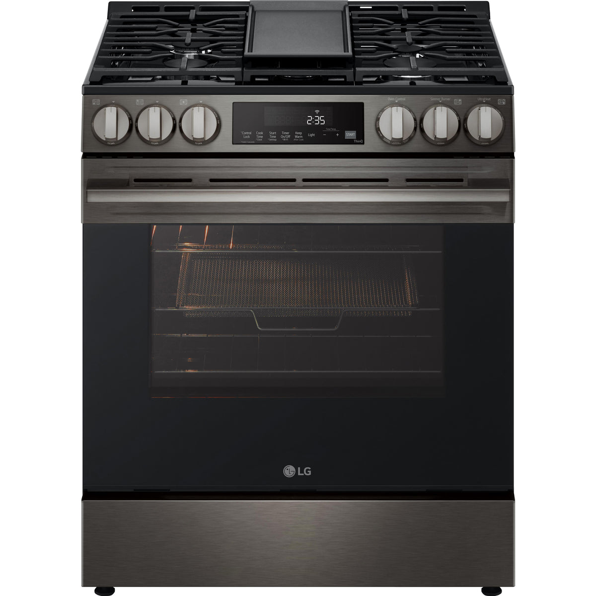  LG 5.8 cu.ft. Smart Gas Single Oven Slide-in Range with Air Fry LSGL5833Z IMAGE 2