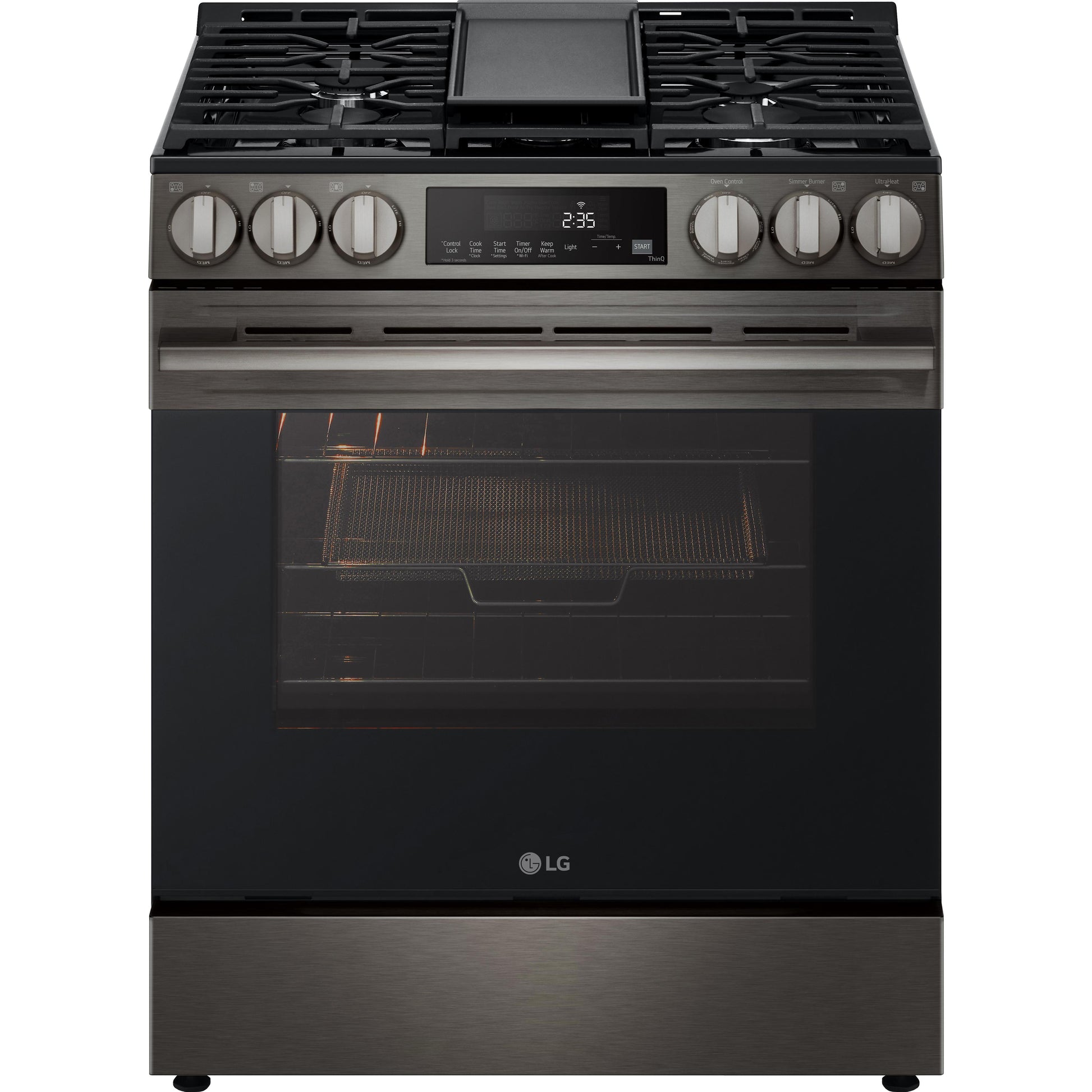  LG 5.8 cu.ft. Smart Gas Single Oven Slide-in Range with Air Fry LSGL5833Z IMAGE 2