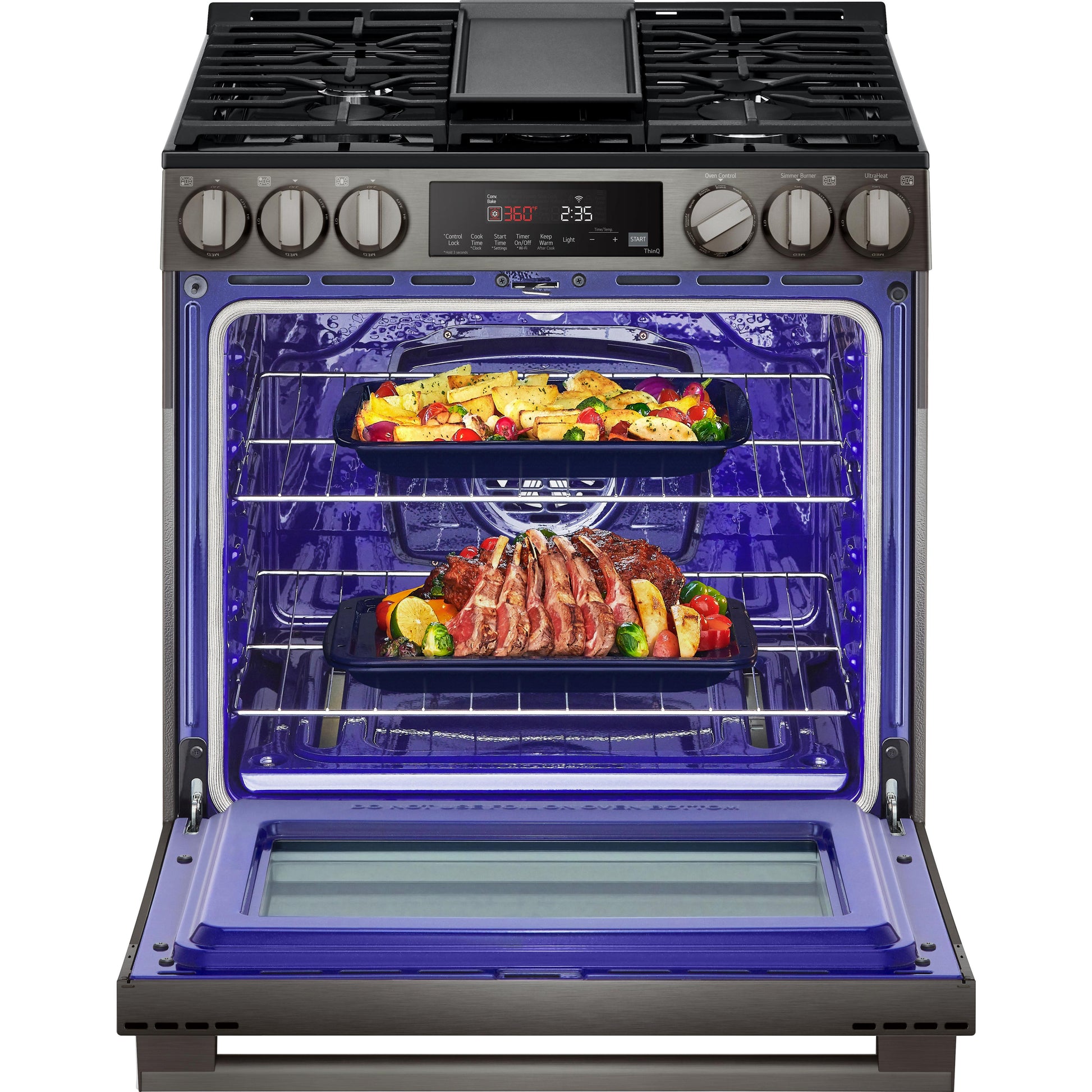  LG 5.8 cu.ft. Smart Gas Single Oven Slide-in Range with Air Fry LSGL5833Z IMAGE 4