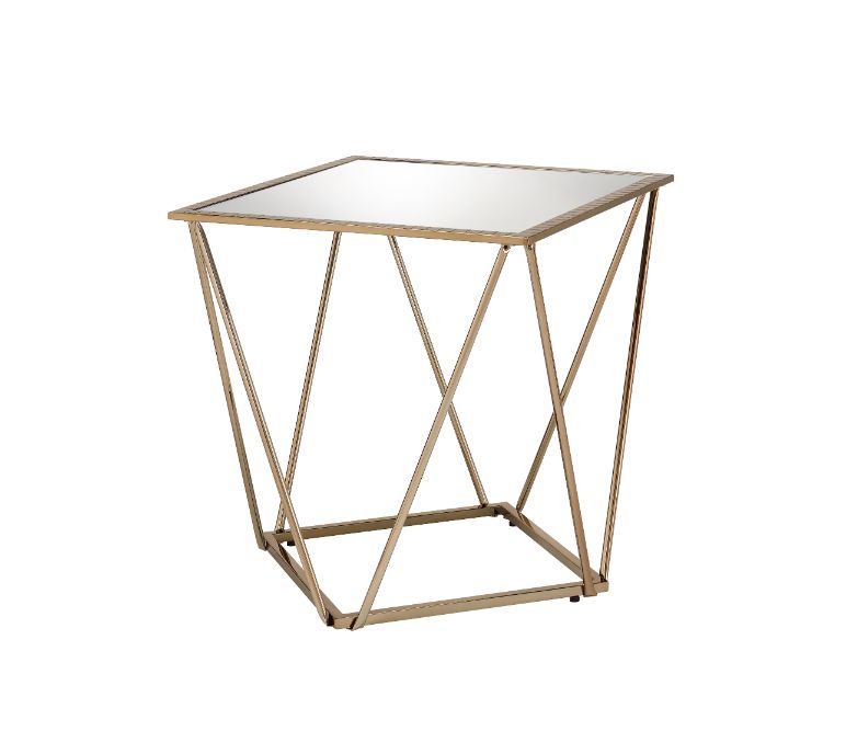 Mesa auxiliar cuadrada Fogya de 22" de largo