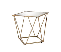 Mesa auxiliar cuadrada Fogya de 22" de largo