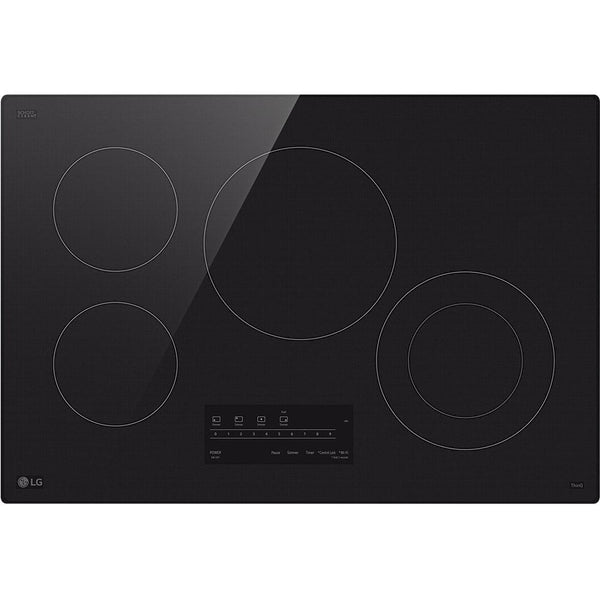 LG 30-inch Built-in Smart Electric Cooktop with 4 elements CBEW3013BE