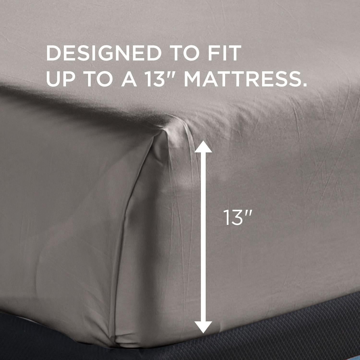  Tempur-Pedic TEMPUR-Adapt Luxe Egyptian Cotton Sheets - Graphite (Split King) IMAGE 13